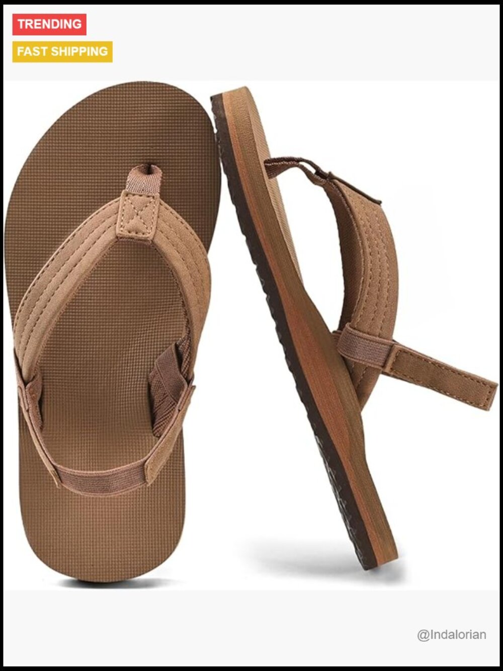 Toddler Flip Flops With Back Strap, Non-Slip Sole, Arch Support
